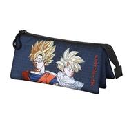 Dragon Ball (Bola de Dragón) Unity-Estuche Portatodo Triple, Azul Oscuro, 23 x 11 cm