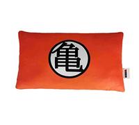 Dragon Ball - Cojín Diseño Goku, Peluche, Dimensiones 36 x 6,8 x 20 cm, Color Rojo y Negro, Producto Oficial (CyP Brands)