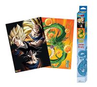 Dragon Ball Goku & Shenron Dos pósters en diseño Chibi Unisex Póster Standard Papel