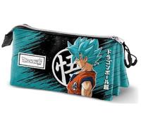 Dragon Ball Saiyajin Blue-Triple Pencil Case, Turquoise