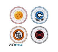 Dragon Ball Set Of 4 Placas Emblems Set Platos Abystyle