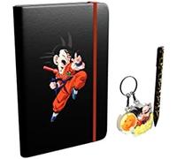 Dragon Ball-Set Regalo Diario, Llavero y bolígrafo, Caja de Regalo, Set de Escritura, Diario con candado, Multicolor, Producto Oficial (CyP Brands)