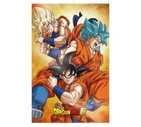 Dragon ball super 3d póster champa goku 38 x 58 cm
