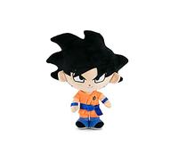 Dragon Ball Super- Peluches de los Protagonistas de Bola de Dragón, Goku, Piccolo, Vegeta, Beerus, Monstruo Buu - Calidad Super Soft (23-27cm, Goku Pelo Negro)