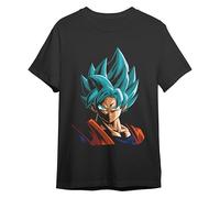 Dragon Ball Z Camiseta | Goku Super| Sayan God Super | Negro | M