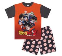 Dragon Ball Z, Con Licencia Oficial Pijama de Manga Corta, DragonBallZ, 9-10 Años: 140cm, Naranja