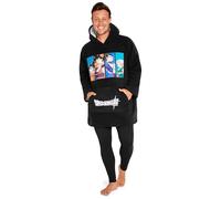 Dragon Ball Z Sudadera Hombre Sudadera con Capucha, Talla Única con Forro de Sherpa Hoodie, Forro Completo de Sherpa