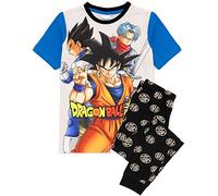 Dragon Ball Z Super Pijamas Boys Goku Anime Black T-Shirt Pantalones PJS 9-10 años