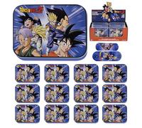 Dragon Ball Z - Tiritas Infantiles 12 Cajas (288 Uds) - Apósitos Adhesivos Impermeables y Hipoalergénicos en Lata Metálica - DBZ - Para Niños, Escuela, Viajes y Primeros Auxilios