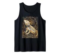 Dragón Barbudo Art Deco con estallido Estelar y Marco geométrico Camiseta sin Mangas