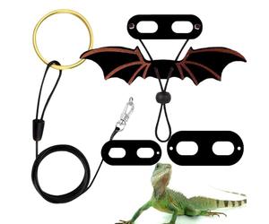 Dragón Barbudo Correa - Dragón Barbudo Plomo Barbudo Dragón Barbudo Y Correa | S/m/l 3 Paquete Anfibios Ajustables Alas De Bate Para Las Alas De Disfraz Para Geckos, Reptiles, Iguana