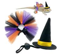 Dragon Barbudo - Disfraz de bruja lagarto, suministros para animales de compañía para reptiles, anfibios, pájaros, serpientes, hámsters, tortugas, loros, erizos y Halloween