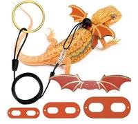 Dragón Barbudo Guinze De Correa - Pequeños Traje Para Mascotas | Dragón Barbudo Arnés Y Correa Con, S/m/l 3 Paquetes Anfibios Ajustables De Murciélago Accesorios En
