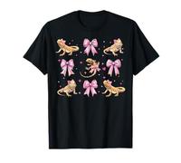 Dragón Barbudo Lagarto Chica Coqueta Arco Rosa Mamá Camiseta