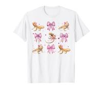Dragón Barbudo Lagarto Chica Coqueta Arco Rosa Mamá Camiseta
