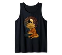 Dragón Barbudo Meditación Zen Lagarto Yin Yang Arte Hombres Mujeres Camiseta sin Mangas