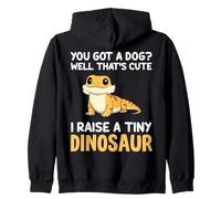 Dragón barbudo ¿Tienes un perro? Levanto un dinosaurio pequeño lindo Sudadera con Capucha