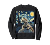 Dragón Barbudo Van Gogh Noche Estrellada Inspirado Cozy Creative Sudadera