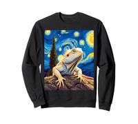 Dragón barbudo Van Gogh Obra de arte única para reptiles Sudadera