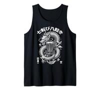 Dragon Basket, Jugador de Disc Golf, Nunca renuncie a los Kanji Camiseta sin Mangas