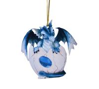 Dragón Bebé Huevo Colgante Adorno Árbol de Navidad Encanto Lindo Coche de Animados Colgante Bolsa Llavero Decoración Acrílico Adorno Colgante de Navidad Árbol de Navidad HogarFiesta de (G, One Size)