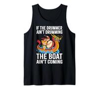 Dragon Boat El baterista no está tocando El barco no viene Camiseta sin Mangas