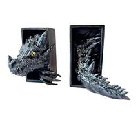 Dragon Bookend 3D Design Pops Off The Shelf Uso Entre Libros o en un Extremo de una estantería o Book Nook Fantasy Dragon Decor Gothic Medieval Shelves Booknook Bookends