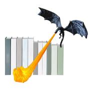 Dragon Bookend - Alas impresas en 3D | Diseño de llama, decoración gótica