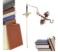 Dragon Bookmark, 44g Iron Page Marker for Reading, 20.5x6x7.2cm Decorative Collectible Book Accessory, Fantasy-Inspired Design for Book Lovers, Teens, Adults, and Gift Giving