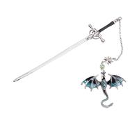 Dragon Bookmark, Fantasy Page Marker, Intricate Metal Design, Collectible Novelty Accessory, Book Lover Gift, Ideal para niños, adolescentes, adultos, Reading Fans, Mythical Story Enthusiasts