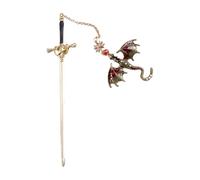 Dragon Bookmarks for Kids, Fantasy Book Marker Set, Collectible Mythical Creature Page Clips, Interactive Whimsical Reading Accessory to Teens, Adults, Books Lovers, Students 8.07x2.36x2.83 Inches