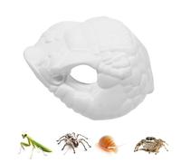Dragon Cave, Fish Tank Decorations Shelter, 4.09x3.74x1.97 inTerrarium Enclosure Decor for Bearded Dragon, Leopard Gecko, Small Medium Reptile Habitat Accessories