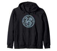 Dragon Celtic Circle Medieval Fantasy Symbol Hombres Mujeres Niños Sudadera con Capucha