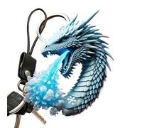 Dragon Charm - Fantasy Bag Charm para mujeres | Accesorio mítico llavero | Mini colgante de dragón para jugadores de anime joyas, coleccionistas, bolsos, bolsos, mar azul, Se référer au descriptif