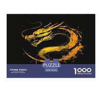 Dragon Chinois Puzzle Juguete Educhativo Decoración del Hogar 1000 Piezas Criatura fantasía Rompecabezas Imposible Entretenimiento Creativo para Adultos 70x50cm/1000pcs