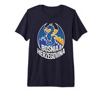Dragón clásico Bosnia Herzegovina Country Lema Animación Camiseta Premium