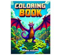 Dragon Coloring Book: 40 creative pages to color, Featuring dragons, For kids age 6 -12, Large print 8.5 x 11 (Magical Christmas Coloring Books Series)
