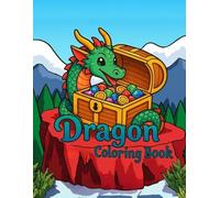 Dragon Coloring Book: A Kawaii Journey Through Dragon Lands: Cute Characters & Scenic Landscapes