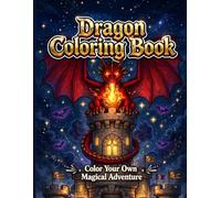 Dragon Coloring Book Bold and Easy Cozy & Fierce Dragons in Magical Castles: 53 Magical Designs with Baby Dragons, Mystical Creatures, Fire Breathing ... Coloring Fun for Kids, Teens and Adults