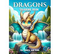 Dragon Coloring Book for Adults and Kids: Magical Baby Dragons Coloring Book-50 Adorable & Magical Baby Dragon Scenes for Relaxation, Creativity, and Mindful Fun