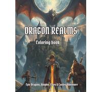 Dragon Coloring Book for Boys: Epic Fantasy Dragons, Knights, Elves, Dwarves and Castles Adventure Coloring Book: A Magical Fantasy Adventure ... Elves, Dwarves, Castles and Legendary Heroes