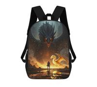 Dragon Confrontation Hero And Beasts 17inch Mochila Escolar Impresa En 3D Para Niños, Mochila Escolar Informal De Moda, Mochilas De Viaje Para Niños Y Estudiantes.