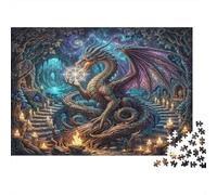 Dragón CósmicoRompecabezas Premium De 1000 Piezas Cartón Antistrés Cueva Mágica Entretenimiento Familiar, Regalo Ideal para Días De Lluvia Y Unión Familiar 70x50cm/1000pcs