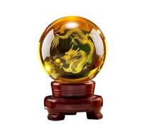 Dragon Crystal Ball Ornaments high-end Hongyun Beads Crystal Ball Office Home Decorations Opening House Moving,10cm