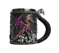Dragon Cup - 3D Dragon Mug, 4.72x5.51 Inches Medieval Tableware with Stainless Steel Liner, Camping Coffee Vessel, Themed Party Supplies, Home Decor for Tea Milk Beverage