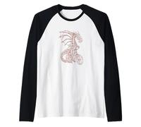 Dragon Cycling Bicycle - Bicicleta Divertida para Montar en Bicicleta Camiseta Manga Raglan