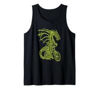Dragon Cycling Bicycle - Bicicleta Divertida para Montar en Bicicleta Camiseta sin Mangas