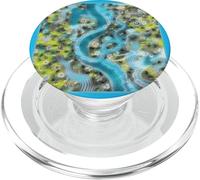 Dragón de Agua Entre Flores PopSockets PopGrip para MagSafe