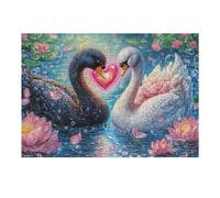 Dragón de Alas Azules Puzzle 300 Piezas Papel Adolescentes Swan Lake Heart Actividad Días Libres Actividad Mente Colección Rompecabezas Regalo Creativo 300 PCS