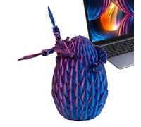 Dragón De Articulado Impreso En 3D - Huevo PLA De 4,13 X 5,91 Pulgadas | Juguete Inquieto De Ensueño Y Regalo De Huevo De Dragón De Pascua Para Niños, Niñas Y Niños | Figura De Fantasía Articu